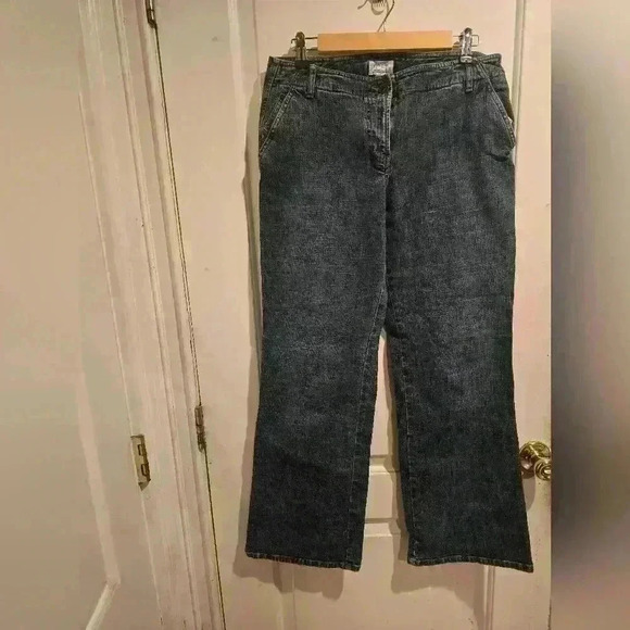 P7007 loft stretch medium wash straight leg jeans size 8 - Picture 2 of 8